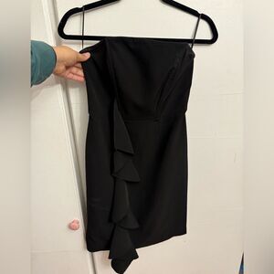 Jaygodfrey Black Strapless Mini dress